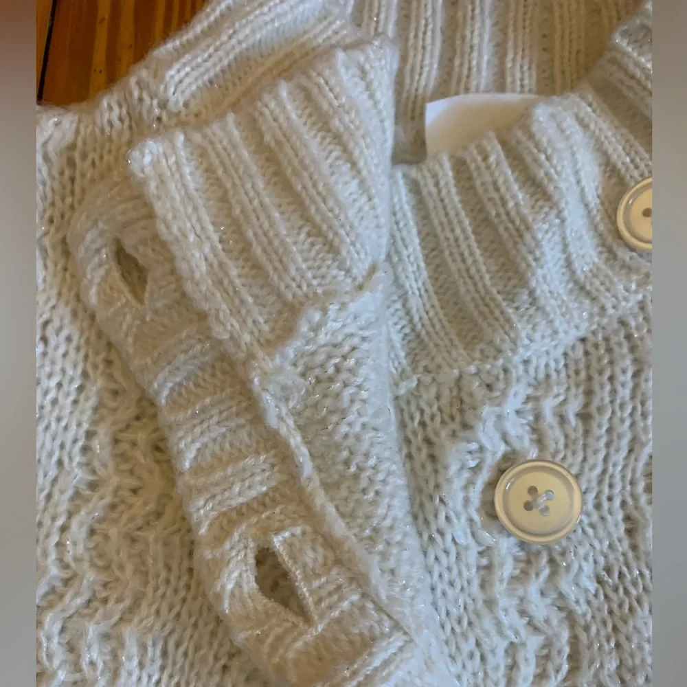 Girls Crazy 8 Ivory Knit Sweater Size L (10-12) - Picture 6 of 8